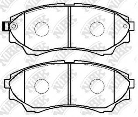 NIBK PN5800 Комплект тормозных колодок, дисковый тормоз