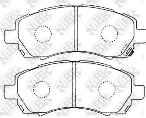 NIBK PN7398 Комплект тормозных колодок, дисковый тормоз