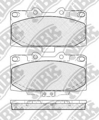 NIBK PN7463S Комплект высокоэффективных тормозных колодок