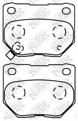 NIBK PN7800 Комплект тормозных колодок, дисковый тормоз