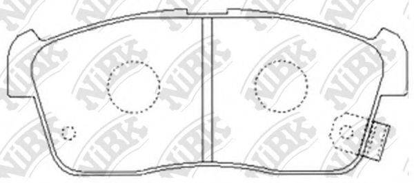 NIBK PN9443 Комплект тормозных колодок, дисковый тормоз
