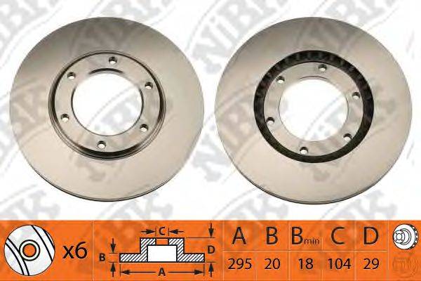 NIBK RN1029 Тормозной диск
