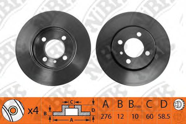 NIBK RN1325 Тормозной диск