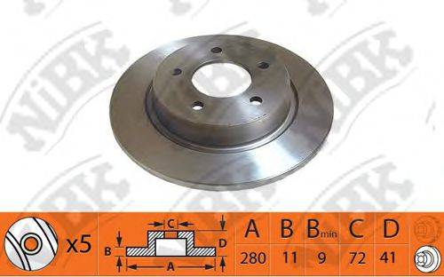NIBK RN1373 Тормозной диск