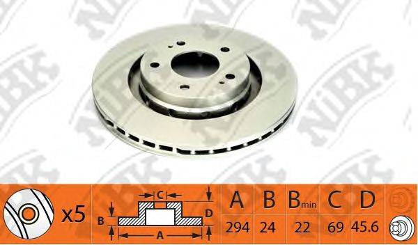 NIBK RN1403 Тормозной диск