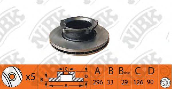 NIBK RN1448 Тормозной диск