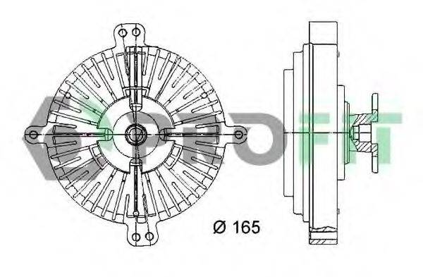 PROFIT 17203012 Сцепление, вентилятор радиатора