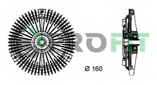 PROFIT 17203014 Сцепление, вентилятор радиатора
