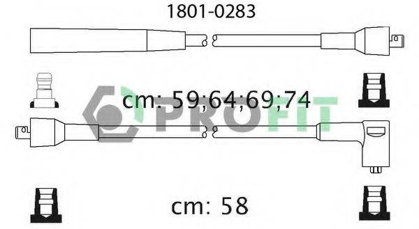 PROFIT 18010283 Комплект проводов зажигания