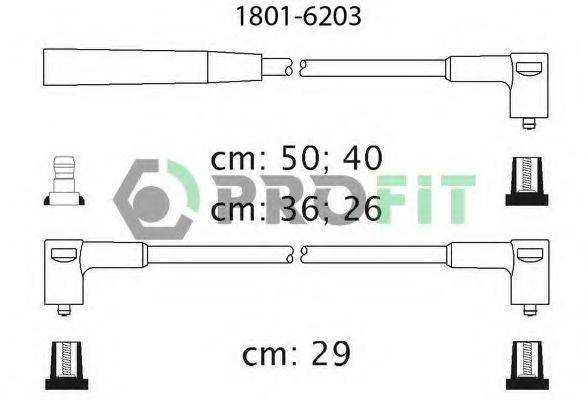 PROFIT 18016203 Комплект проводов зажигания