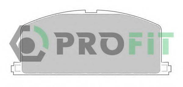 PROFIT 50000308 Комплект тормозных колодок, дисковый тормоз