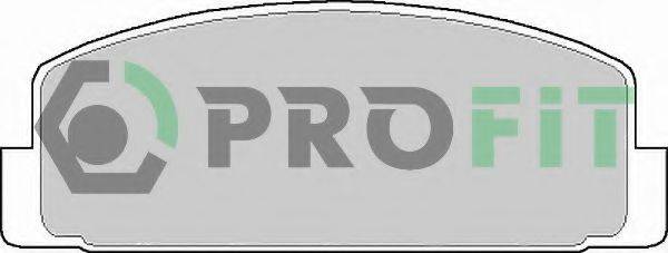 PROFIT 50000372 Комплект тормозных колодок, дисковый тормоз