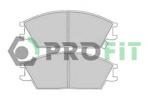 PROFIT 50000435 Комплект тормозных колодок, дисковый тормоз