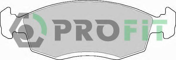 PROFIT 50000579 Комплект тормозных колодок, дисковый тормоз