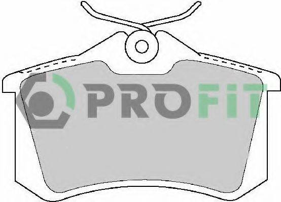 PROFIT 50001491 Комплект тормозных колодок, дисковый тормоз