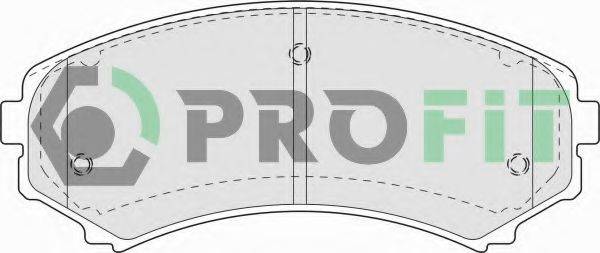 PROFIT 50001603 Комплект тормозных колодок, дисковый тормоз