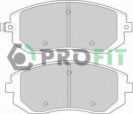 PROFIT 50001639 Комплект тормозных колодок, дисковый тормоз