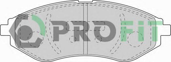 PROFIT 50001699 Комплект тормозных колодок, дисковый тормоз