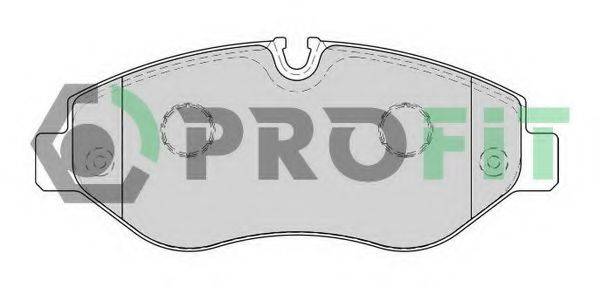 PROFIT 50001778 Комплект тормозных колодок, дисковый тормоз