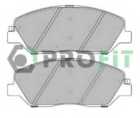 PROFIT 50002018 Комплект тормозных колодок, дисковый тормоз