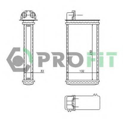 PROFIT PR0540N5 Теплообменник, отопление салона