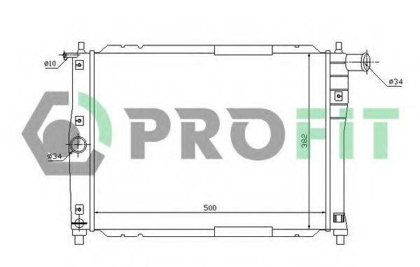 PROFIT PR1106A2 Радиатор, охлаждение двигателя