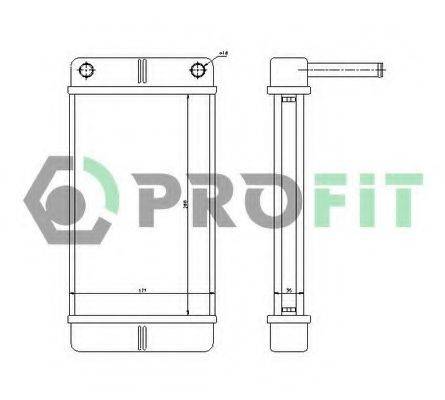 PROFIT PR2092N1 Теплообменник, отопление салона