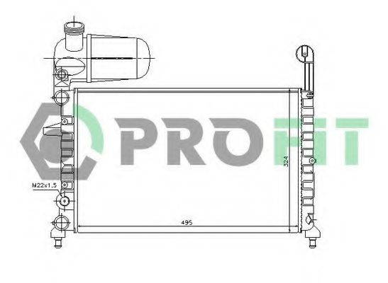 PROFIT PR2410A1 Радиатор, охлаждение двигателя