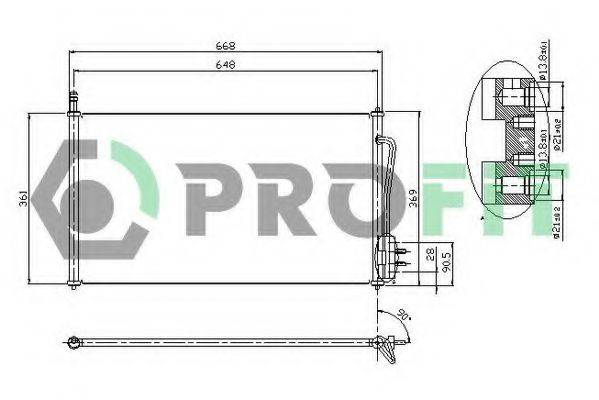 PROFIT PR2530C1 Конденсатор, кондиционер