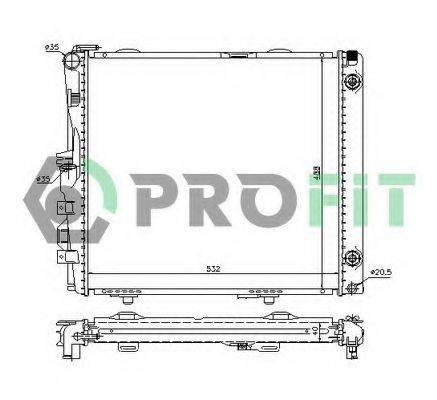 PROFIT PR3526A1 Радиатор, охлаждение двигателя