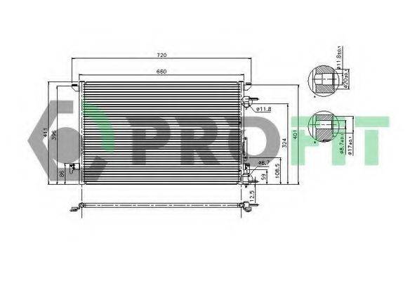 PROFIT PR5081C1 Конденсатор, кондиционер