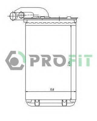 PROFIT PR6037N1 Теплообменник, отопление салона