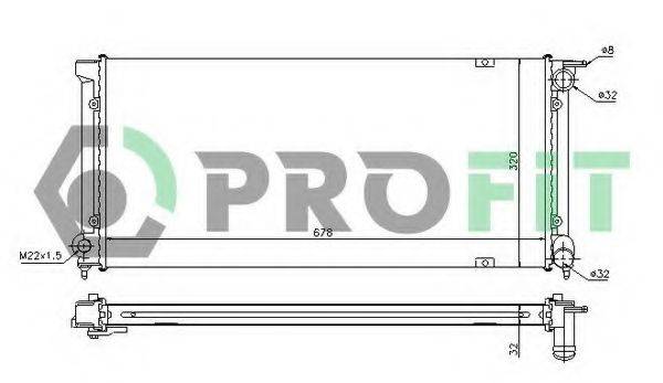 PROFIT PR9521A1 Радиатор, охлаждение двигателя