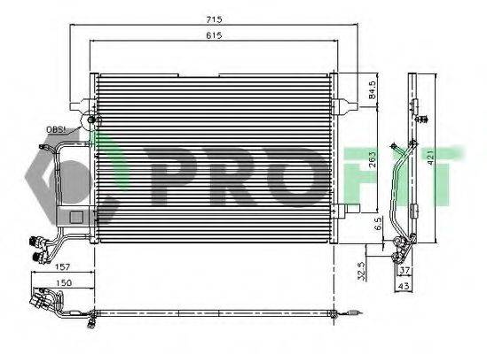 PROFIT PR9540C3 Конденсатор, кондиционер