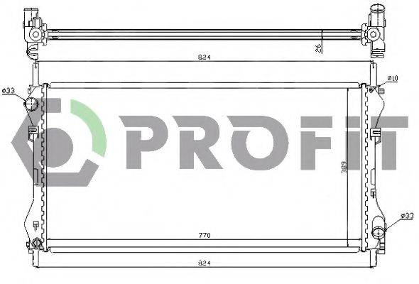 PROFIT PR2565A1 Радиатор, охлаждение двигателя