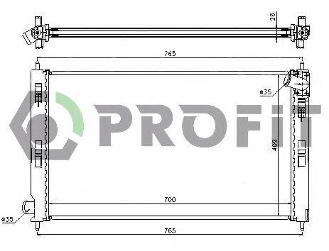 PROFIT PR4012A1 Радиатор, охлаждение двигателя