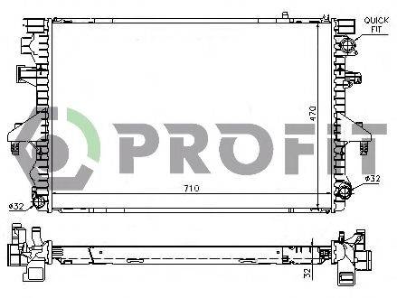 PROFIT PR9567A5 Радиатор, охлаждение двигателя