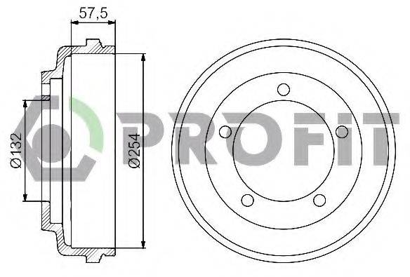 PROFIT 50200029 Тормозной барабан