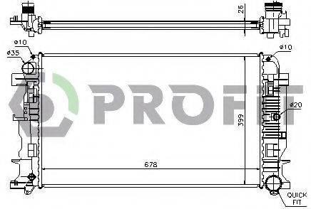 PROFIT PR3546A6 Радиатор, охлаждение двигателя