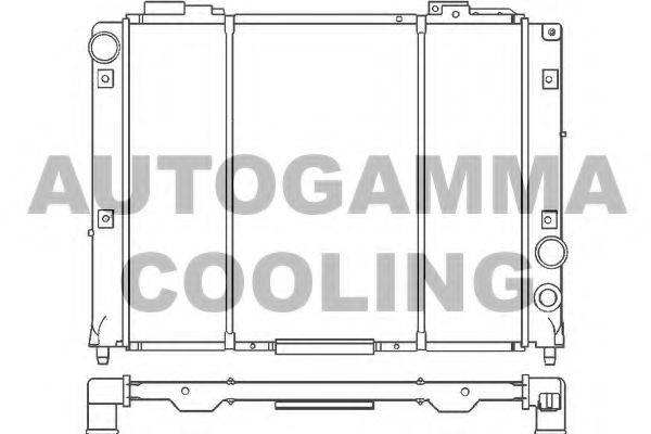 AUTOGAMMA 100023 Радиатор, охлаждение двигателя