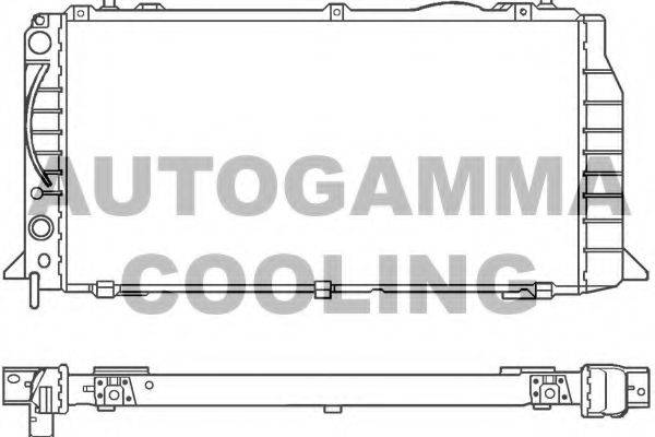 AUTOGAMMA 100046 Радиатор, охлаждение двигателя