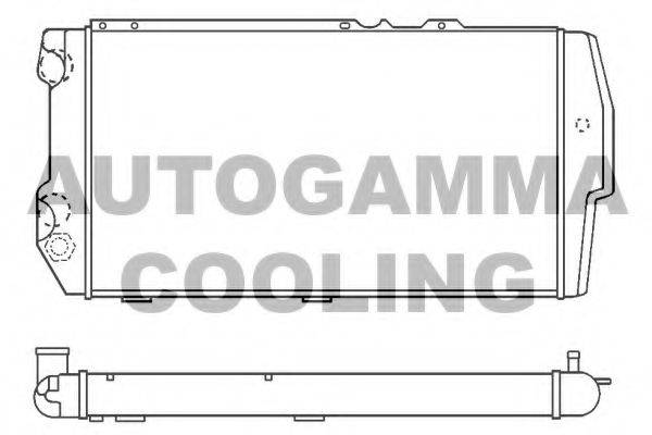 AUTOGAMMA 100055 Радиатор, охлаждение двигателя