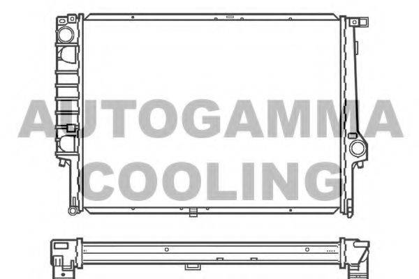 AUTOGAMMA 100129 Радиатор, охлаждение двигателя