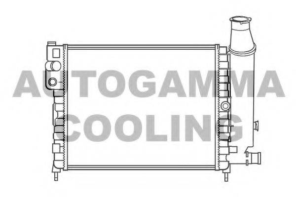 AUTOGAMMA 100150 Радиатор, охлаждение двигателя