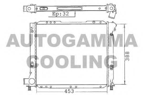 AUTOGAMMA 100278 Радиатор, охлаждение двигателя