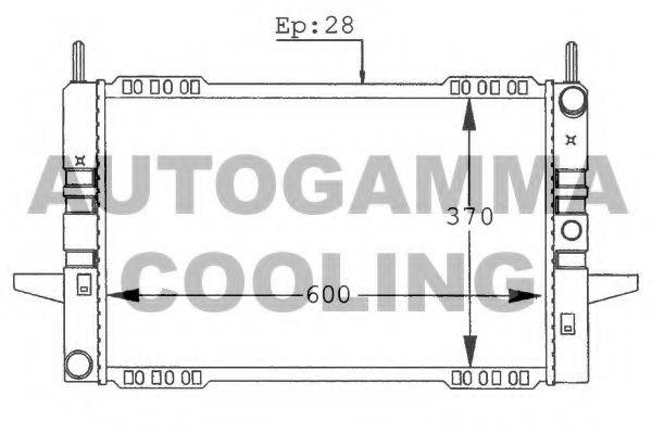 AUTOGAMMA 100389 Радиатор, охлаждение двигателя