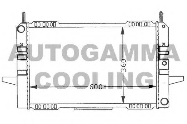 AUTOGAMMA 100390 Радиатор, охлаждение двигателя