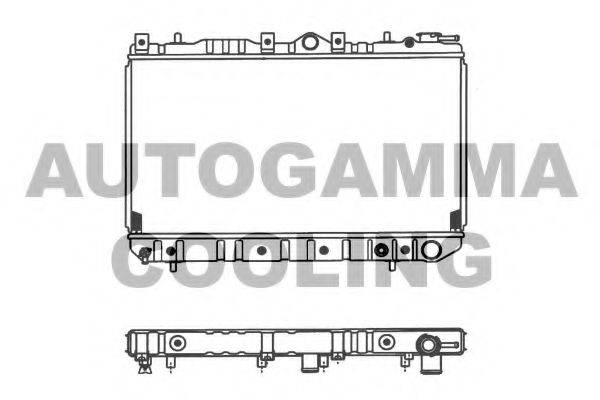 AUTOGAMMA 100436 Радиатор, охлаждение двигателя