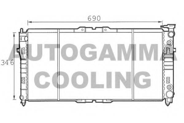 AUTOGAMMA 100501 Радиатор, охлаждение двигателя