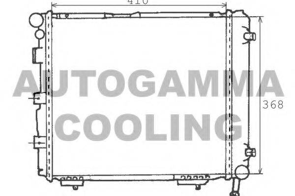 AUTOGAMMA 100519 Радиатор, охлаждение двигателя